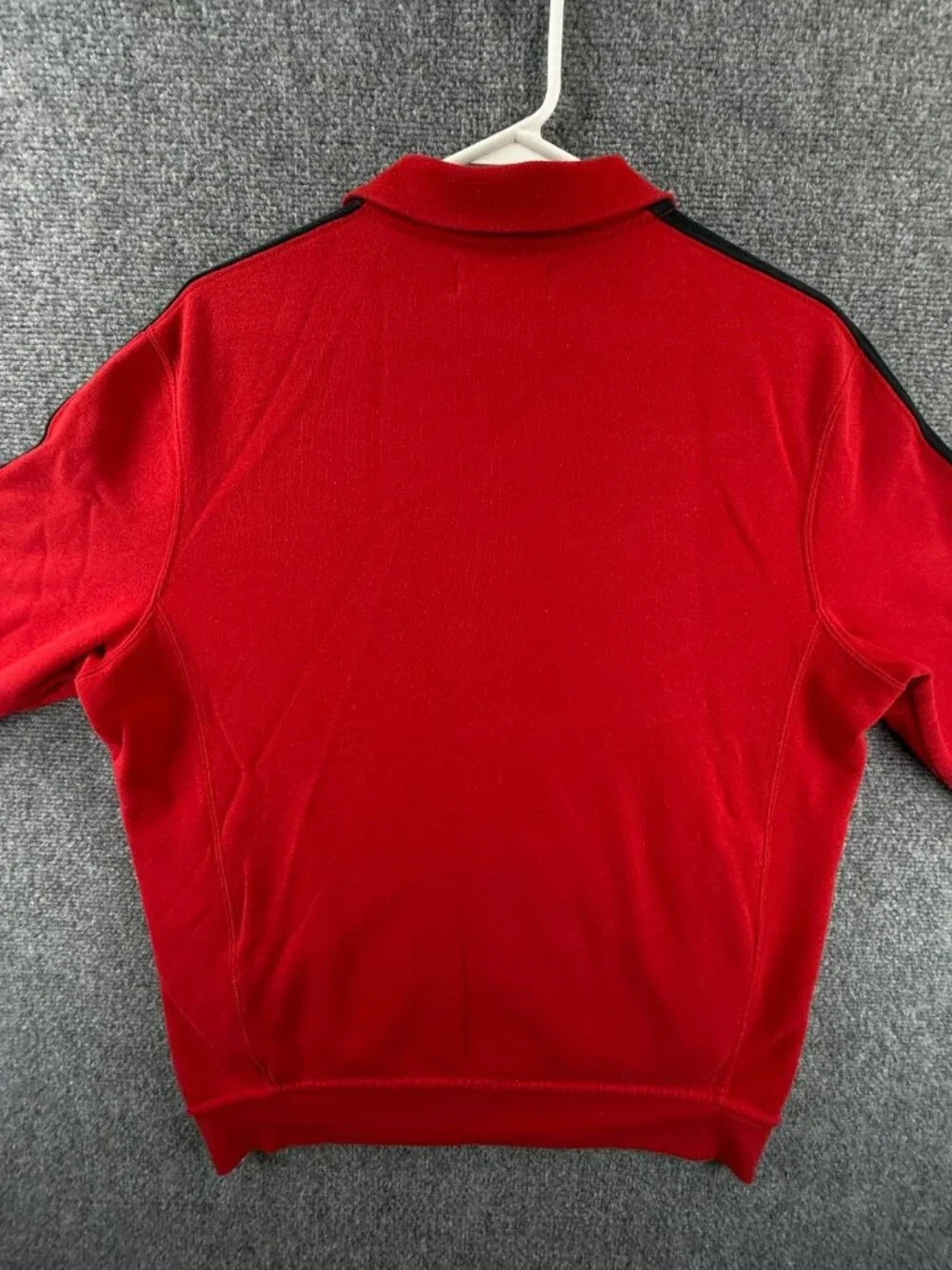 Polo Ralph Lauren Red Track Jacket Fleece Full Zip Medium Cotton Blend Pony
